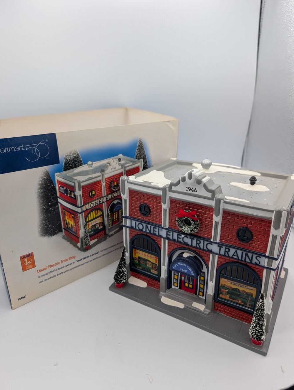 Dept 56 Original Snow Village Lionel Electric Train Shop54947 Excellent W Box!